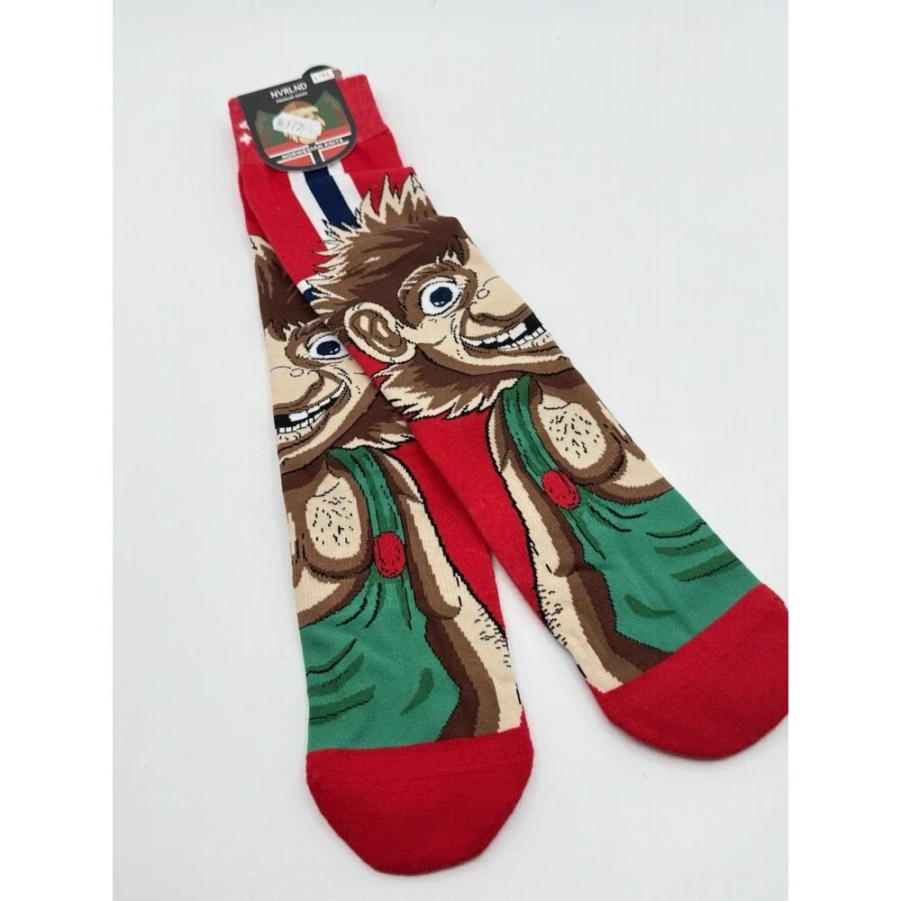 Norway Troll Graphic Socks L-XL Men  41-45‎ NVRLND Brand New